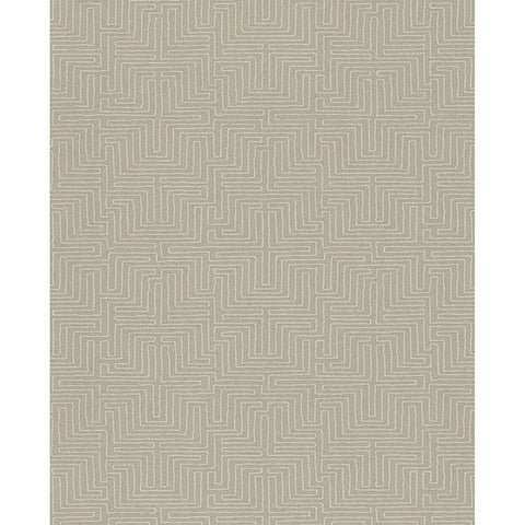 376064 Kairo Taupe Geometric Wallpaper