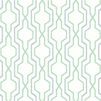 2973-90605 Rion Green Trellis Wallpaper