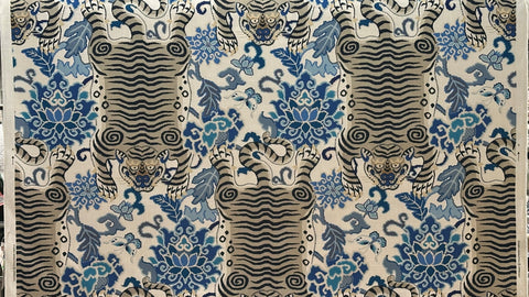 Tiger Eye Blue Moon P Kaufmann Fabric