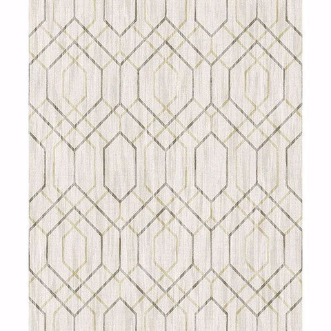 2838-AW87734 Lyla Beige Trellis Wallpaper