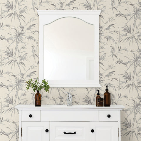 2979-37376-5 Hali Silver Fronds Wallpaper