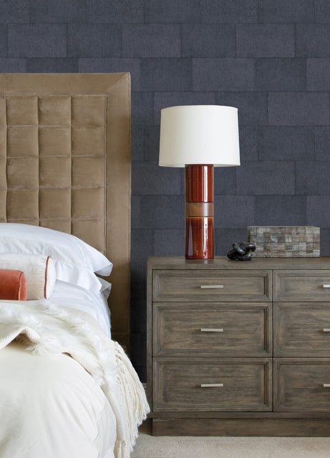 4082-382015 Lyell Dark Blue Stone Wallpaper