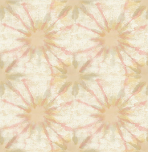 Iris Pink Shibori Wallpaper