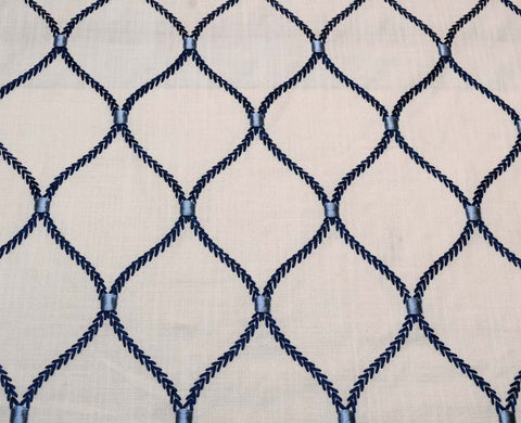 Deane Embroidery Porcelain Waverly Fabric