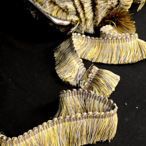 BF4004 11/10 Citrine Grey Gold Brush Fringe