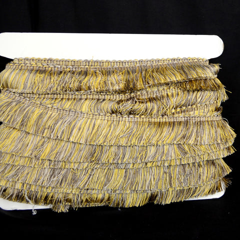 BF4004 11/10 Citrine Grey Gold Brush Fringe