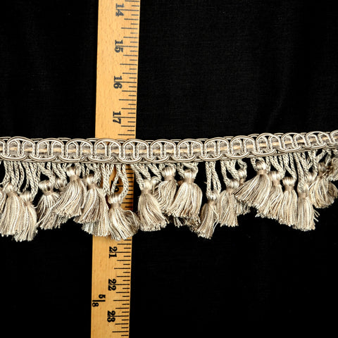 LF100N 421 Grey Taupe Tassel Fringe