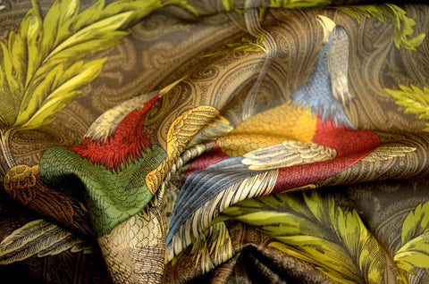 Pheasant Hunt Leather Pkaufmann Fabric
