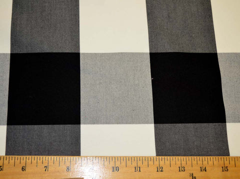 Checkmate Black Cream Sheldon & Barnett Fabric
