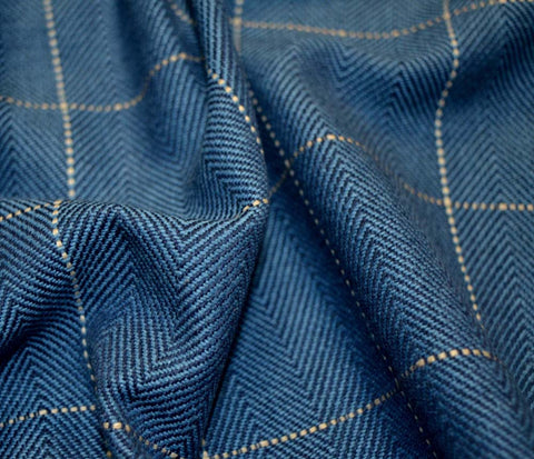 Copley Square Cobalt Roth & Tompkins Fabric