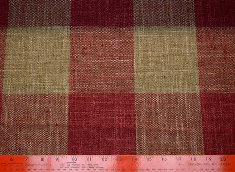 Check Please Red Pepper Kaufmann Fabric