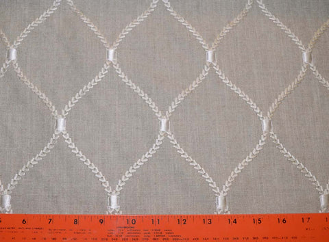 Deane Embroidery Flint Waverly Fabric