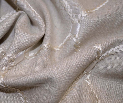 Deane Embroidery Flint Waverly Fabric