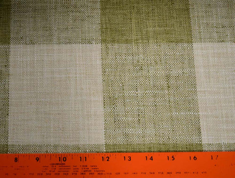 Check Please Plus Green Tea Kaufmann Fabric