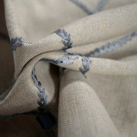 Deane Embroidery Storm Waverly Fabric
