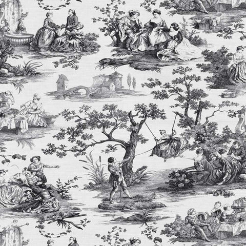 Idyllic Days Noir Waverly Fabric
