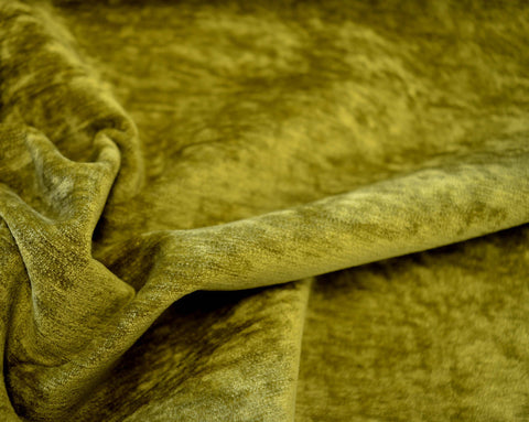Olive Green Velvet Fabric | Luxurious Seating Textiles