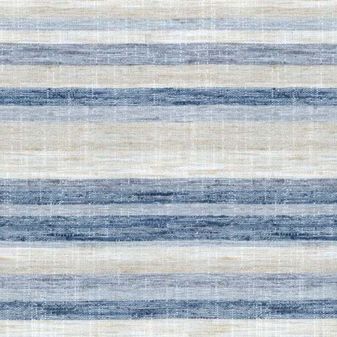 Faded Stripe Indigo Waverly Fabric