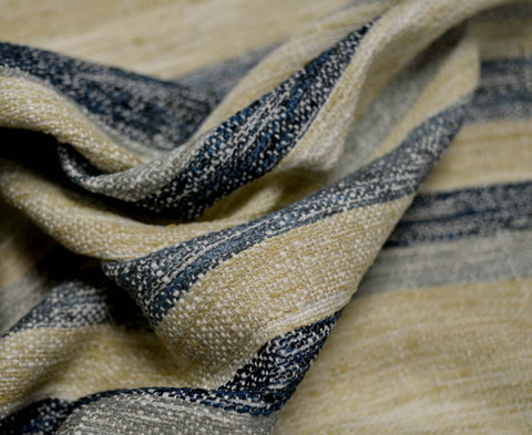 Faded Stripe Indigo Waverly Fabric