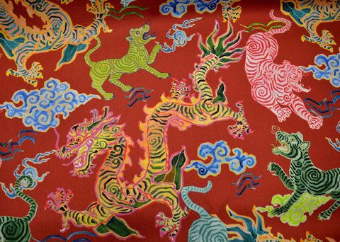 Himalaya Coral Hamilton Fabric