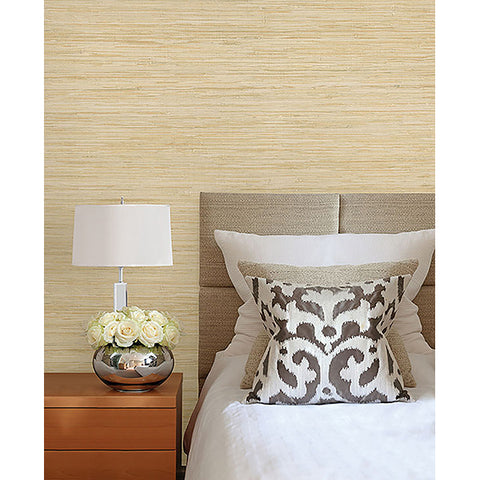 Martina Fog Grasscloth Wallpaper