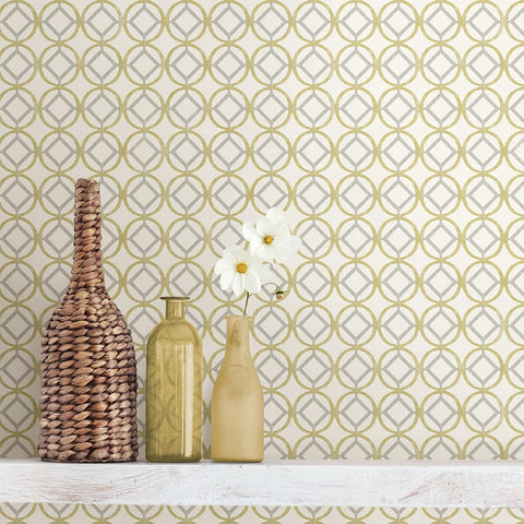 Star Bay Gold Geometric Wallpaper