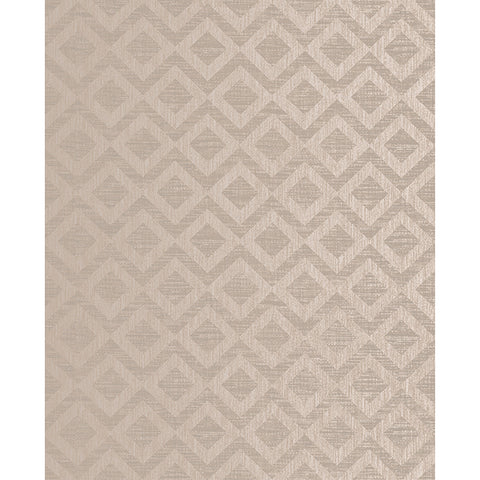 Evolve Cadenza Brown Geometric Wallpaper