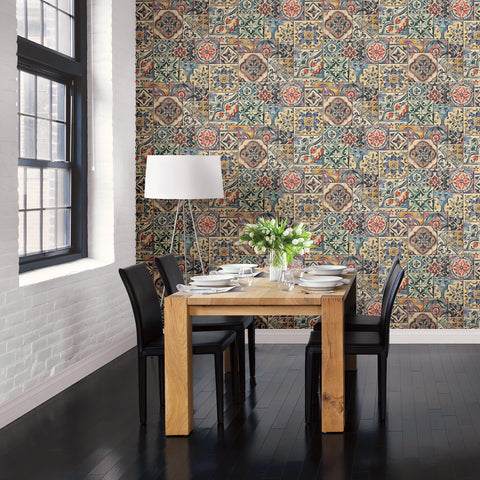 Marrakesh Tiles Multi Mosaic Wallpaper
