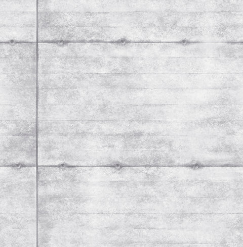 Smooth Concrete Grey Geometric Wallpaper