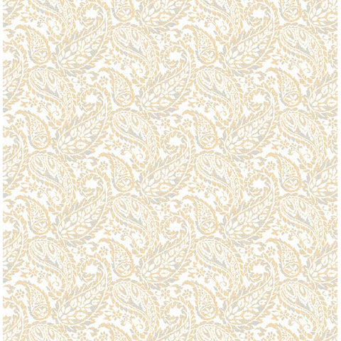 For Your Bath III Adrian Honey Paisley Wallpaper
