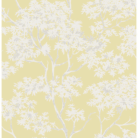 For Your Bath III Paix Yellow Trees Wallpaper