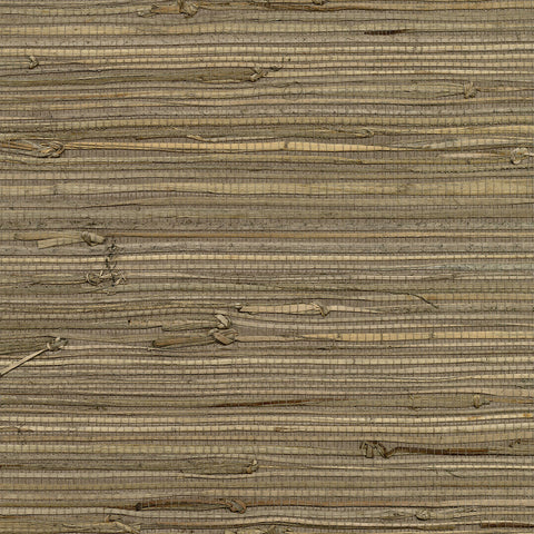 2732-80084 Anhui Brown Grasscloth Wallpaper