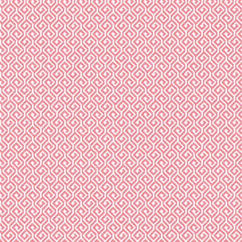2744-24100 Sete Coral Greek Key Wallpaper