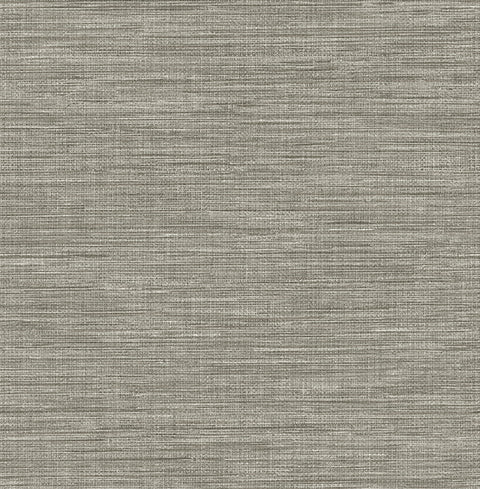 2744-24119 Exhale Grey Faux Grasscloth Wallpaper