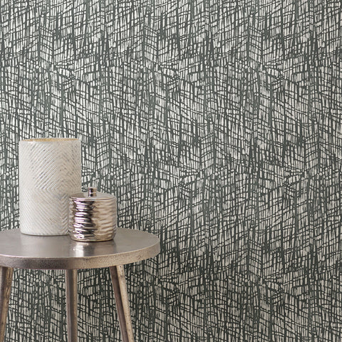 2763-24213 Shimmer Grey Abstract Texture Wallpaper