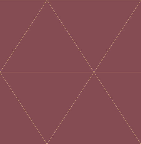 2763-24226 Twilight Red Geometric Wallpaper