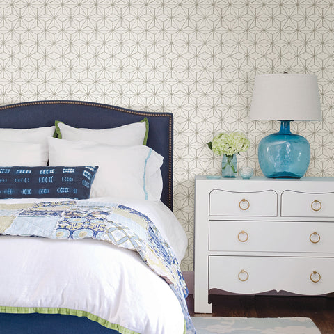 2764-24310 Orion Grey Geometric Wallpaper
