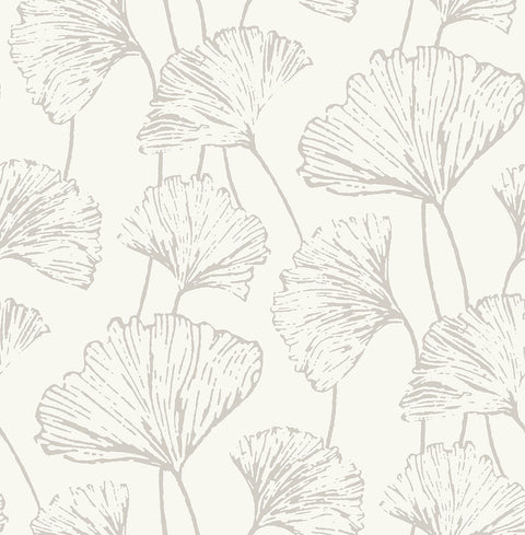2764-24315 Reverie Silver Ginkgo Wallpaper