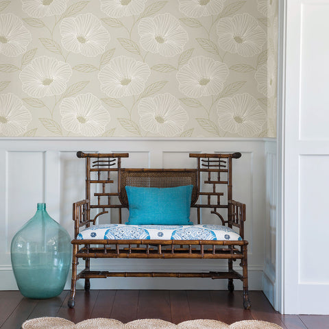 2764-24320 Mythic Dove Floral Wallpaper