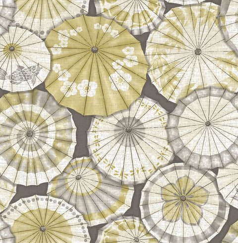 2764-24358 Mikado Ochre Parasol Wallpaper