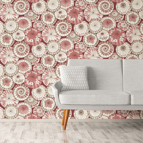 2764-24359 Mikado Red Parasol Wallpaper