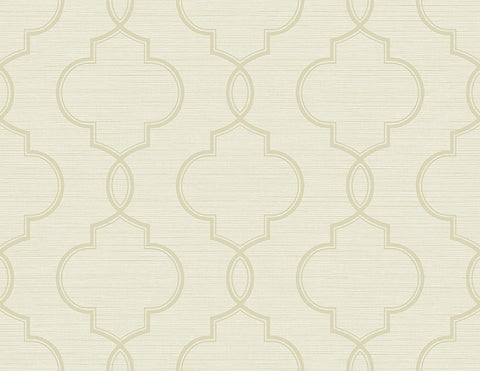 Malo Cream Sisal Ogee Wallpaper