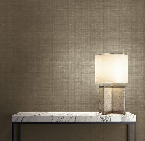 Alix Dark Brown Twill Wallpaper