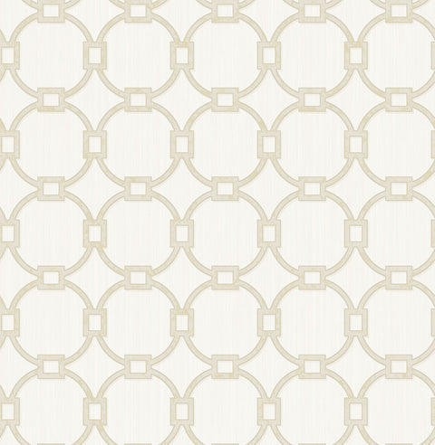 2766-002545 Monte Carlo Off-White Links Wallpaper