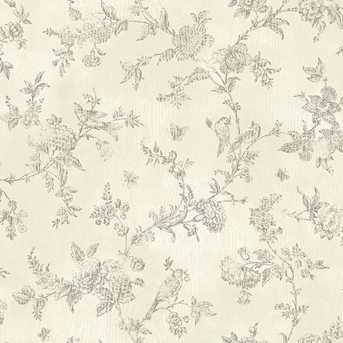 Singapore Cream Toile Wallpaper