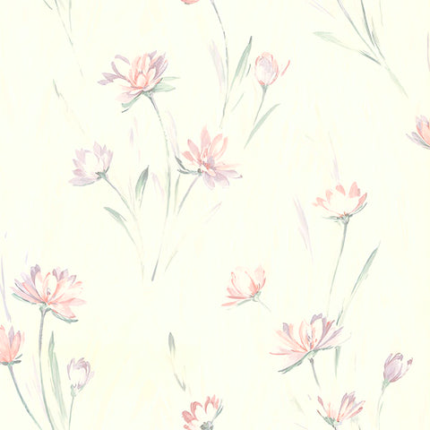Quintero Multicolor Carnation Print Wallpaper