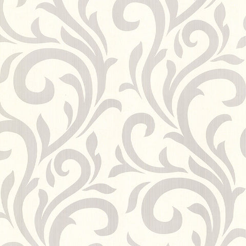 Bletilla Teal Scroll Wallpaper