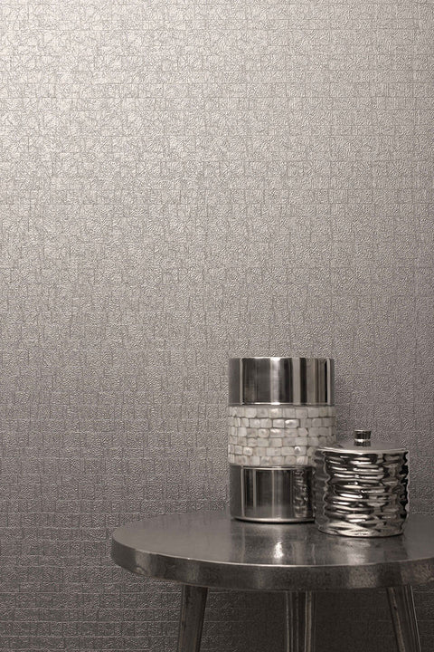 2767-23358 Basilic Metallic Mosaic Wallpaper