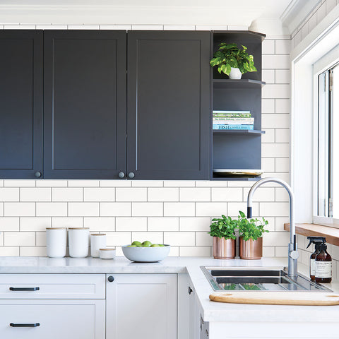 2767-23750 Galley Off-White Subway Tile Wallpaper