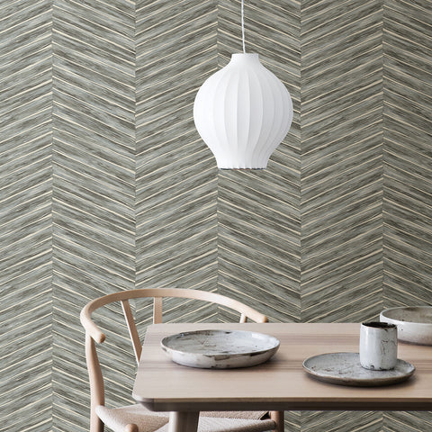 2767-23776 Pina Blue Chevron Weave Wallpaper
